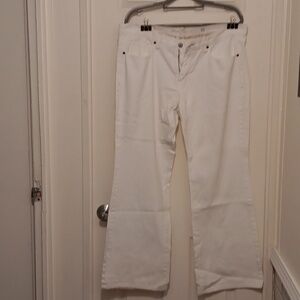 Womens White Bootcut Jeans